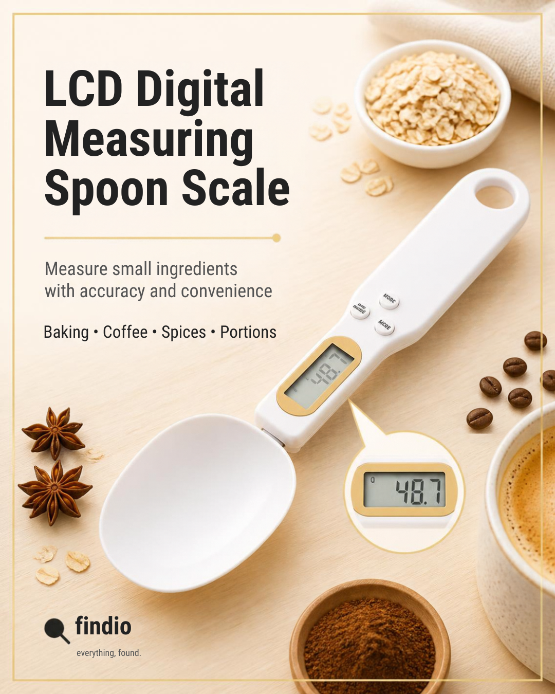 LCD Digital Measuring Spoon Scale