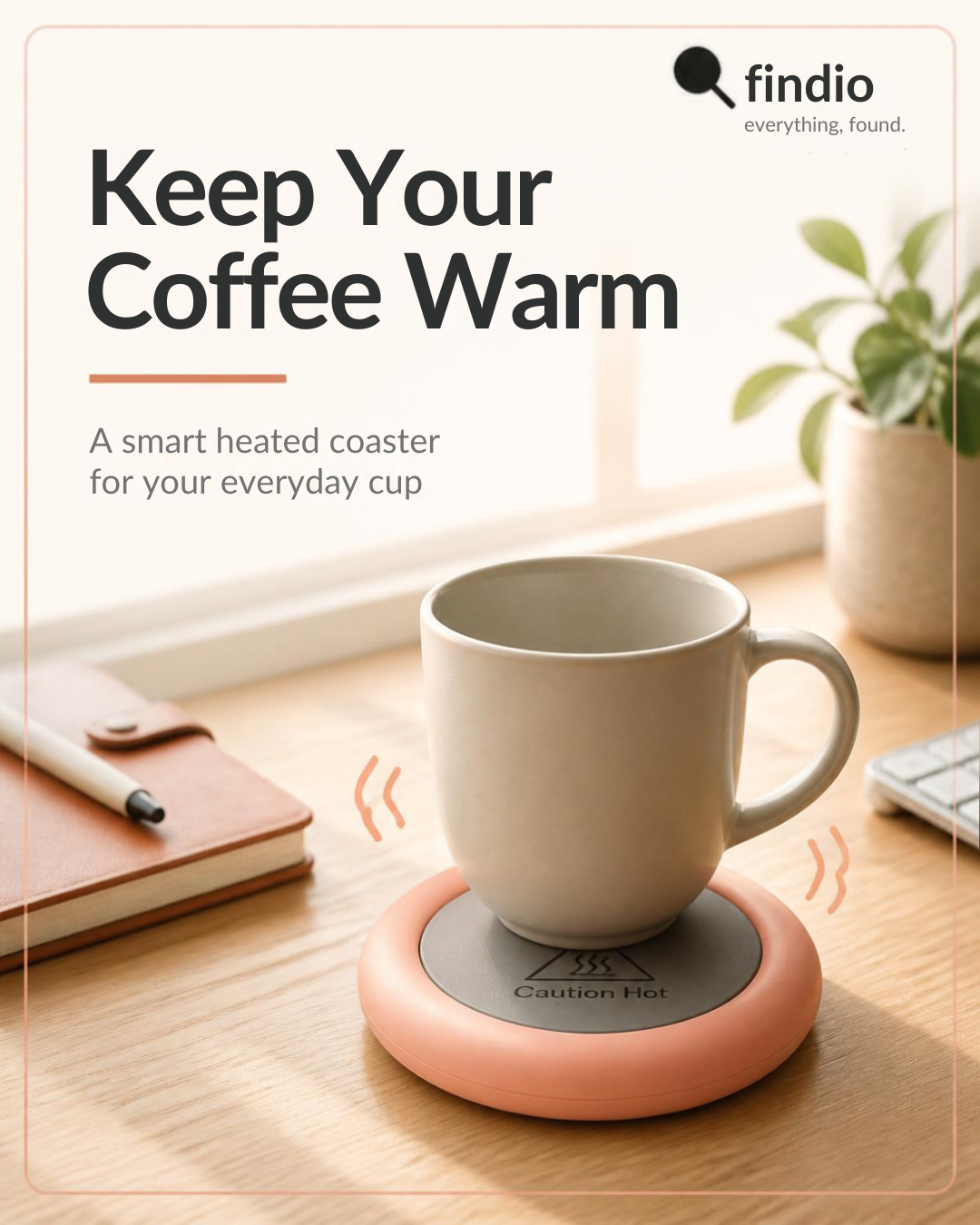 Thermostatic Heating Coaster - Keep Your Beverages Warm